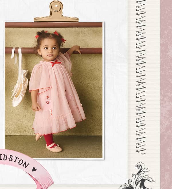 Pale Pink Cath Kidston Short Sleeve Mesh Dress (3mths-7yrs)