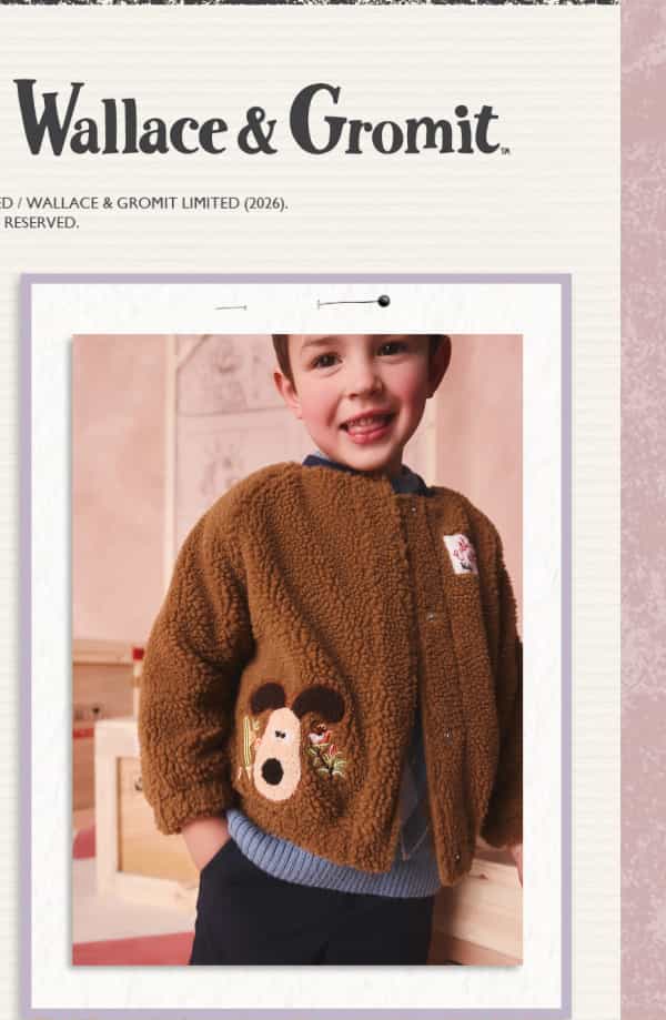 Brown Cath Kidston Wallace And Gromit Fleece (3mths-7yrs)