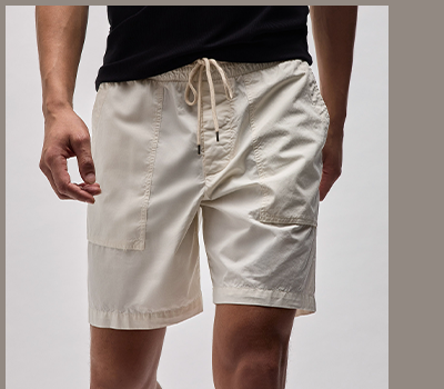 COTTON POPLIN CARGO SHORT