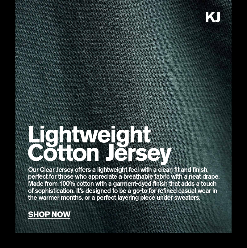 LIGHTWEIGHT COTTON JERSEY