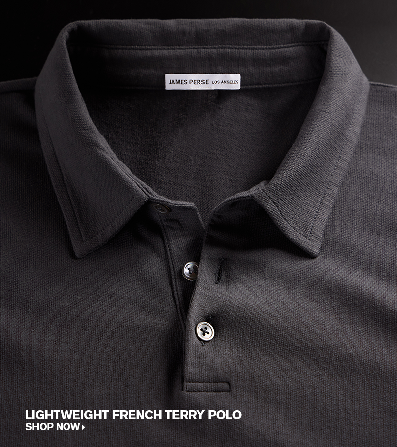 LIGHTWEIGHT FRENCH TERRY POLO