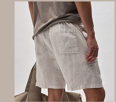 RELAXED FIT LINEN SHORT