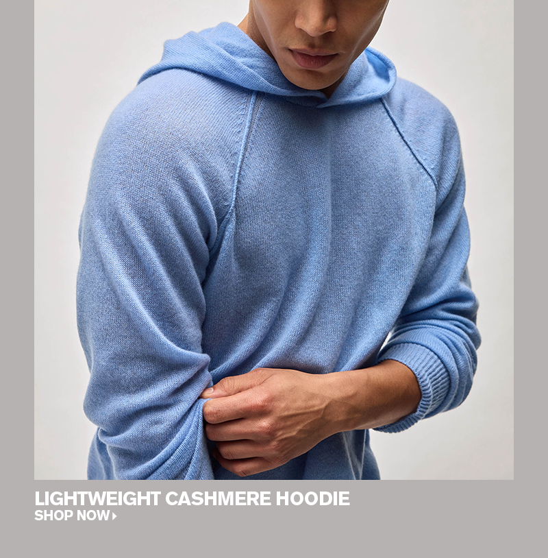 LIGHTWEIGHT CASHMERE HOODIE