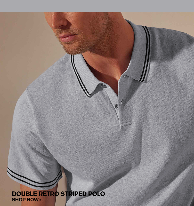 DOUBLE RETRO STRIPED POLO