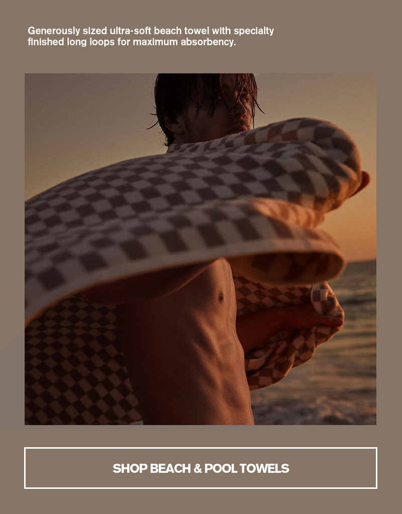 CHECKERED BEACH TOWEL