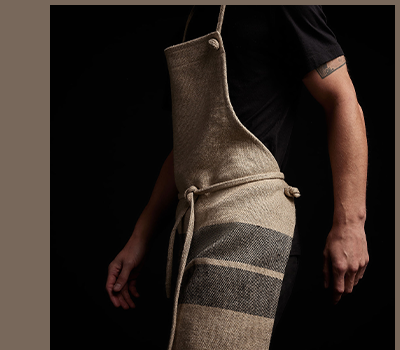 DOUBLE STRIPE CHEF'S APRON