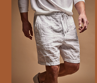 RELAXED FIT LINEN SHORT