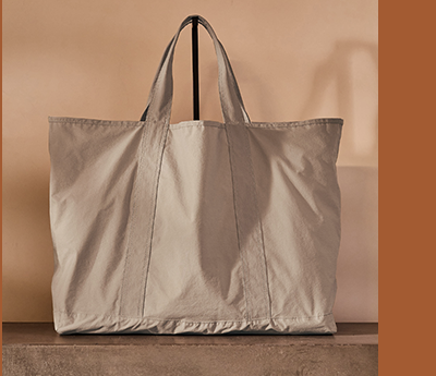 LARGE MATTE NYLON TOTE