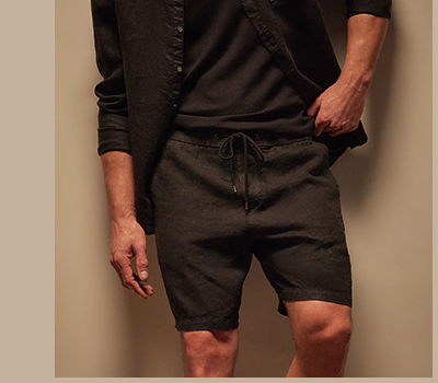 RELAXED FIT LINEN SHORT