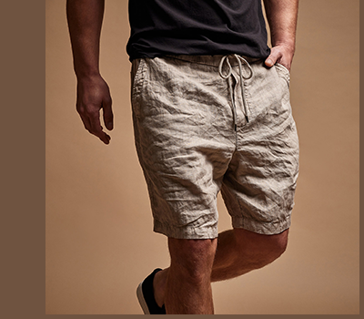 RELAXED FIT LINEN SHORT