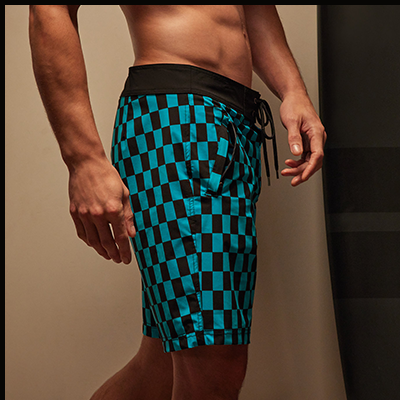 CHECKERED BOARDSHORT