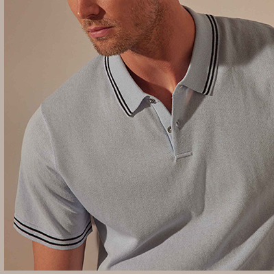 DOUBLE RETRO STRIPED POLO