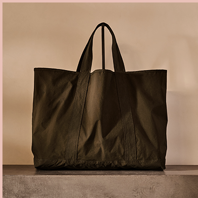 LARGE MATTE NYLON TOTE