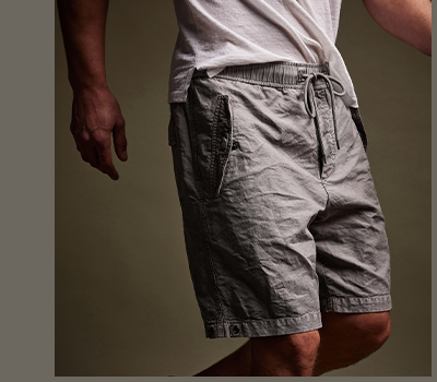 TEXTURED COTTON HEMP SHORT