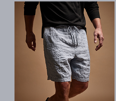 RELAXED FIT LINEN SHORT