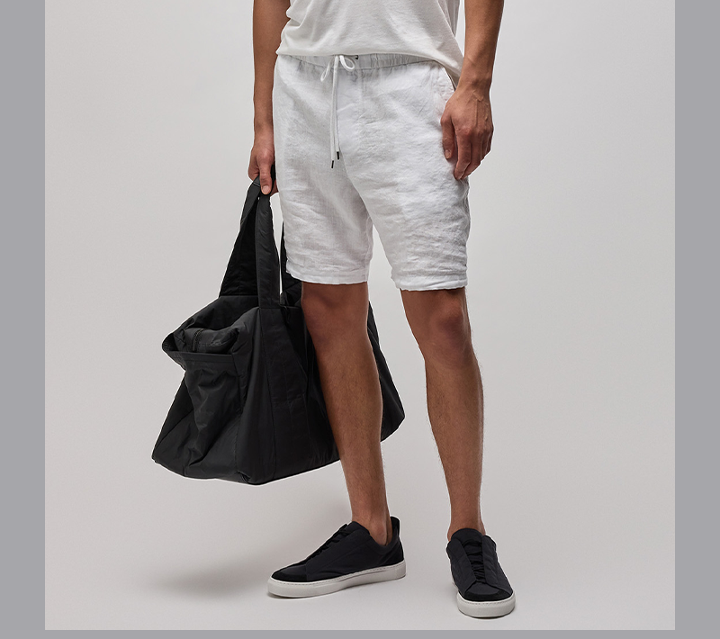 RELAXED FIT LINEN SHORT