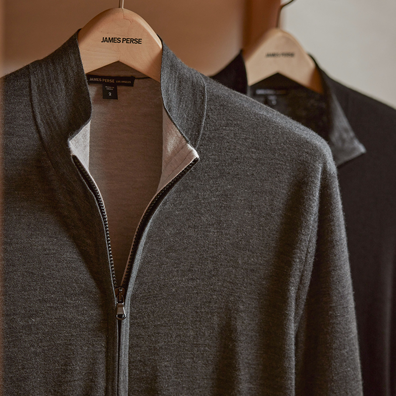 FEATHERWEIGHT CASHMERE ZIP UP