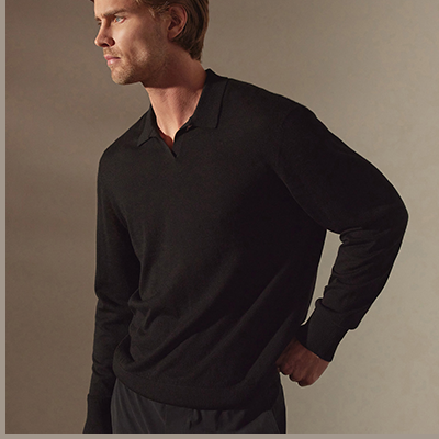 FEATHERWEIGHT CASHMERE POLO