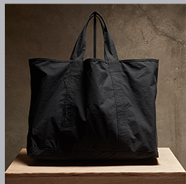 LARGE MATTE NYLON TOTE