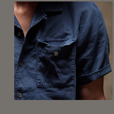 COTTON LINEN SHORT SLEEVE