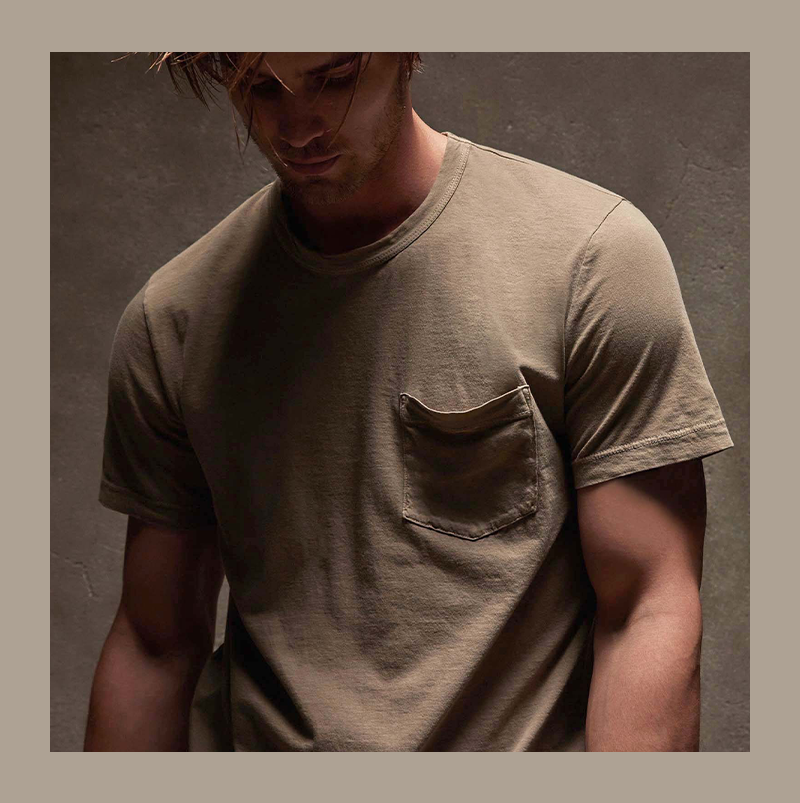 LIGHTWEIGHT JERSEY POCKET TEE