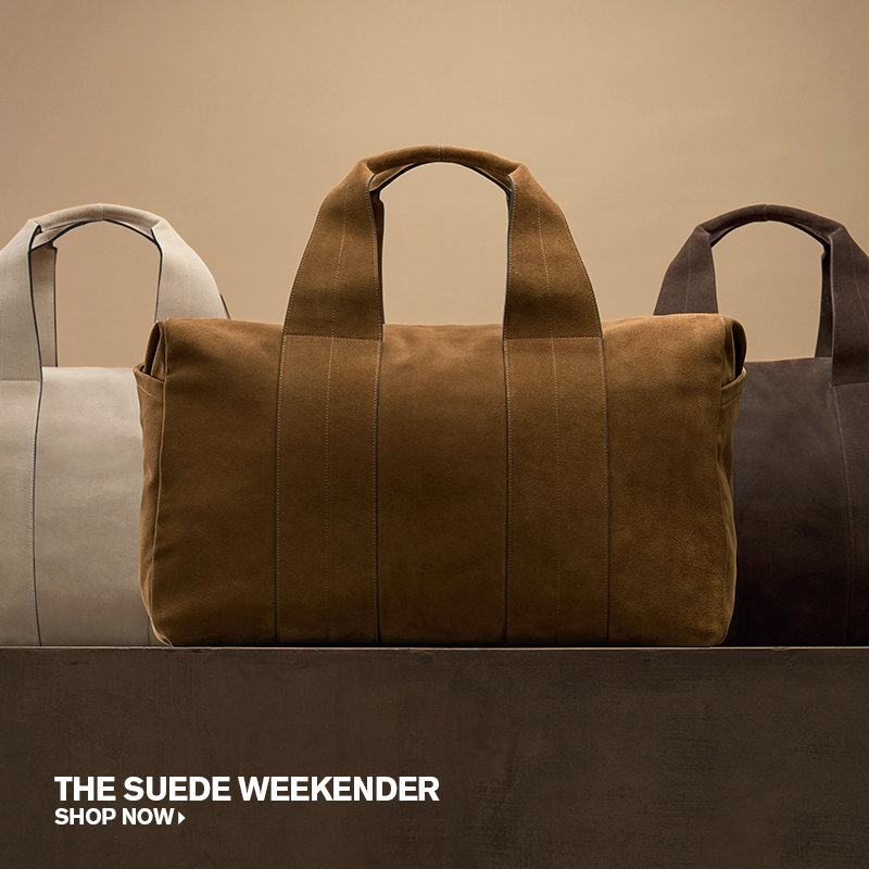 SUEDE MONTECITO WEEKEND BAG