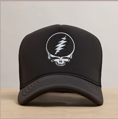 Grateful Dead Skull Embroidery Trucker