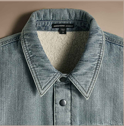 Denim Sherpa Shirt Jacket