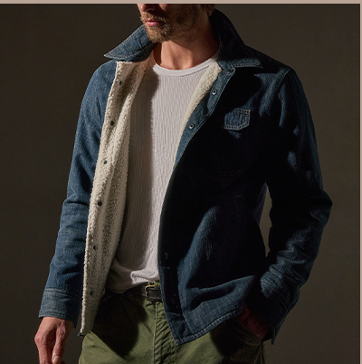 Denim Sherpa Shirt Jacket