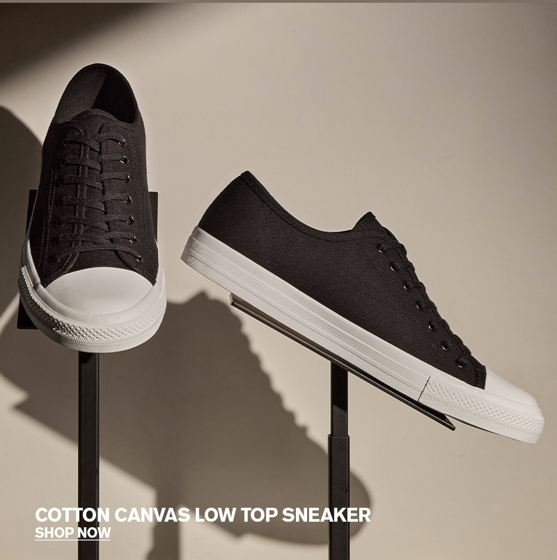 Men's Cotton Canvas Low Top Sneaker