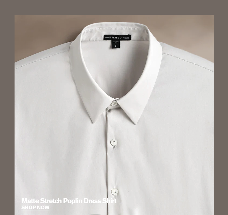 Matte Stretch Poplin Dress Shirt