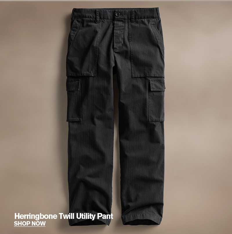 Herringbone Twill Utility Pant