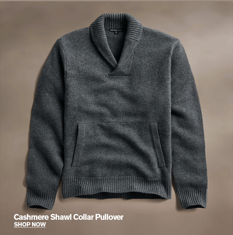 Cashmere Shawl Collar Pullover