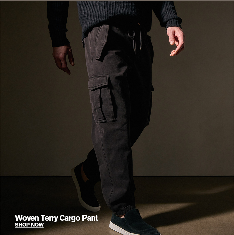 Woven Terry Cargo Pant