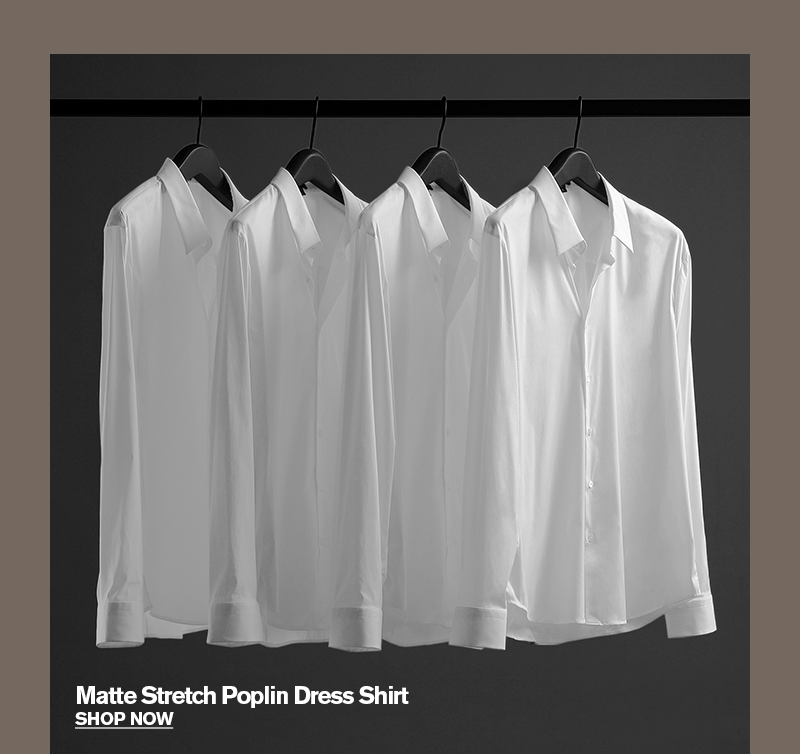 Matte Stretch Poplin Dress Shirt