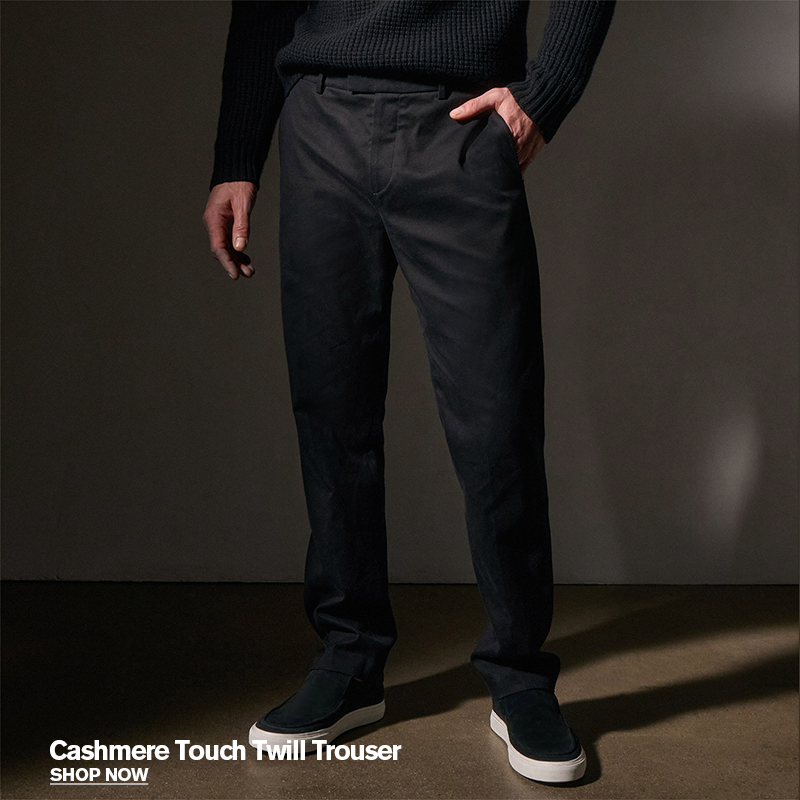 Cashmere Touch Twill Trouser