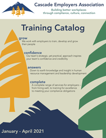 Spring 2021 Training Catalog
