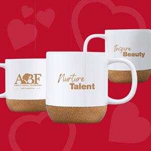 ABF mugs featuring the ABF logo