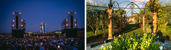 ABF Charity Events   JULY 15, 17, and 19, 2024  Pre-show Dinner  Casa Bocelli, Podere Poggioncino, Lajatico (PI), Italy