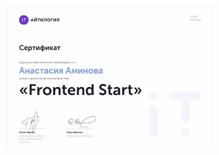 Frontend Start Frontend Start