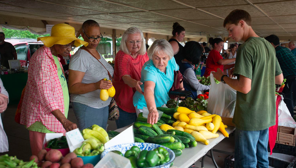 Webb City Farmer's Market scene