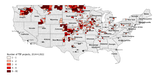  TIP participation varies across the country. Figure 4 in article by Horst, Valliant and Freedgood.