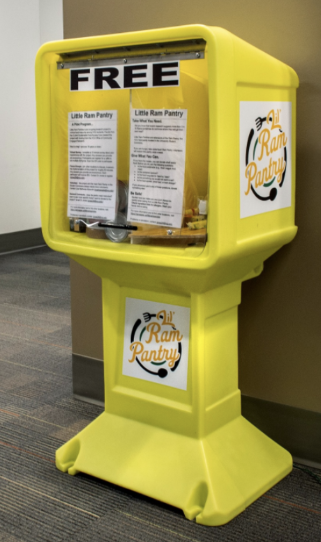 Photo of a Little Ram Pantry (the name is a nod to the VCU mascot); photo by John C. Jones.