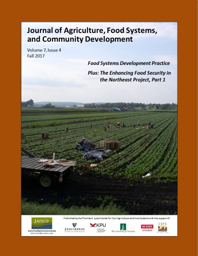 Cover of the fall 2017 issue of JAFSCD