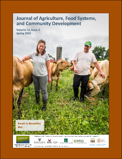 JAFSCD cover of vol. 12, issue 3, spring 2023