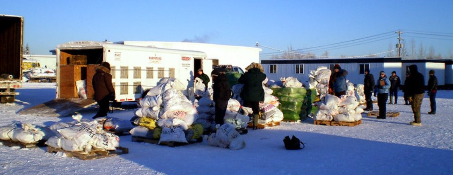 Yukon Quest food drop, Photo courtesy of James Brooks via Flickr.