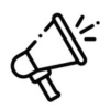 An icon of a bullhorn. 
