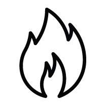 An icon of a flame. 