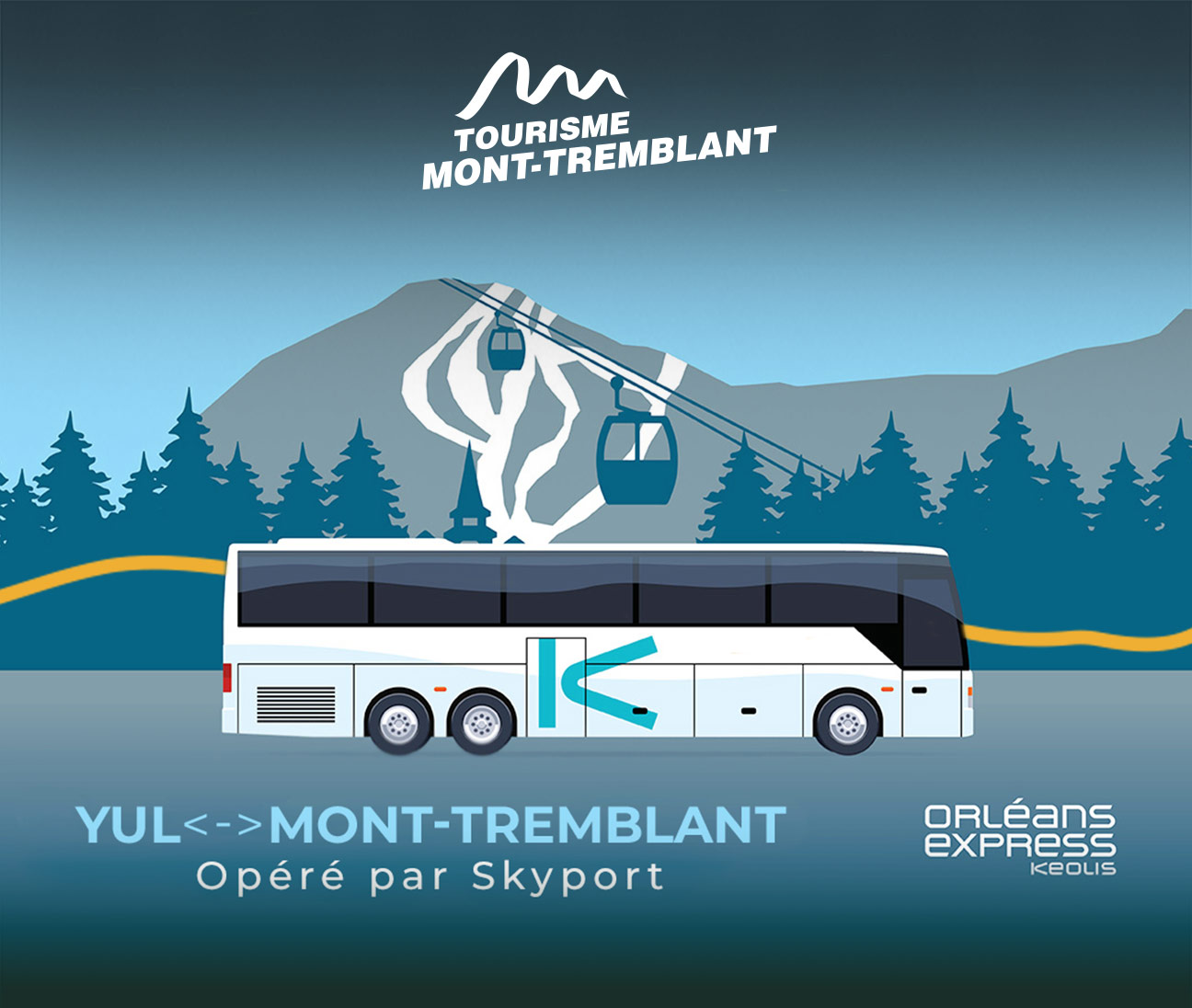 Nouveau service d’autocar entre YUL et Mont-Tremblant! 