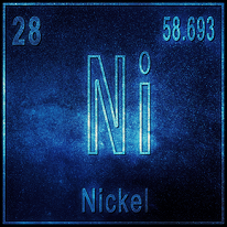 Informations du tableau périodique pour le nickel